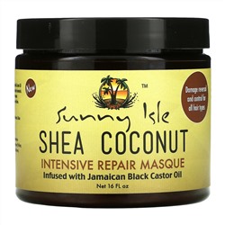 Sunny Isle, Shea Coconut Intensive Repair Masque, 16 fl oz