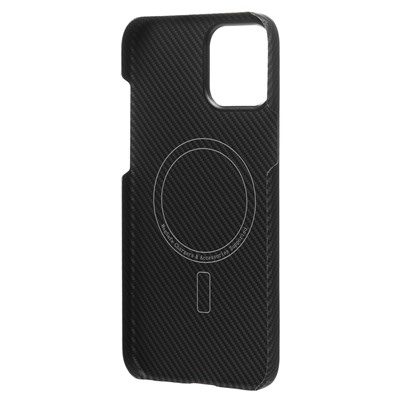 Чехол-накладка - SM009 POSH KEVLAR SafeMag для "Apple iPhone 12 Pro Max" (black)