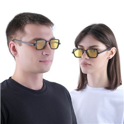 Очки солнцезащитные "OneSun", uv 400, 14 х 14 х 4.5 см, линза 3.5 х 5 см, жёлтые