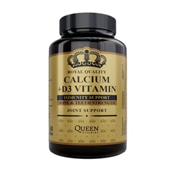 Кальций + витамин D3 Queen Vitamins, 60 шт
