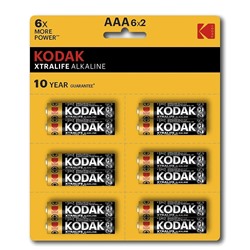 Батарейка AAA Kodak xtralife LR03 BL-12 отрывной (144)