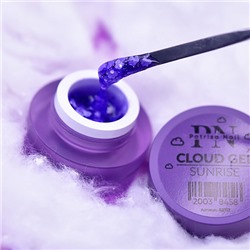 Patrisa Nail, CLOUD GEL Sunrise гель для дизайна Фиолетовый с белыми облачками, 5 гр