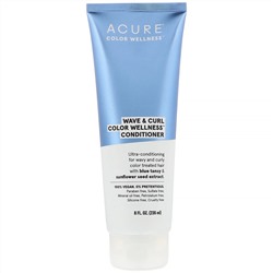 Acure, Wave & Curl Color Wellness, кондиционер для волнистых и кучерявых волос, 236 мл (8 жидк. унций)