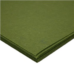 Фетр Набор С60 20х30см 10 листов зеленый хаки