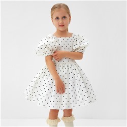 Платье нарядное детское MINAKU: PartyDress, цвет белый, рост 98 см