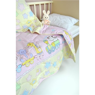 Подушка стёганая, размер 40х60 см, в детскую кроватку