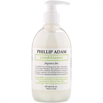 Phillip Adam, Conditioner, Fragrance Free, 12 fl oz (355 ml)