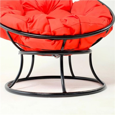 Кресло "Папасан" мини, с красной подушкой, 81х68х77см