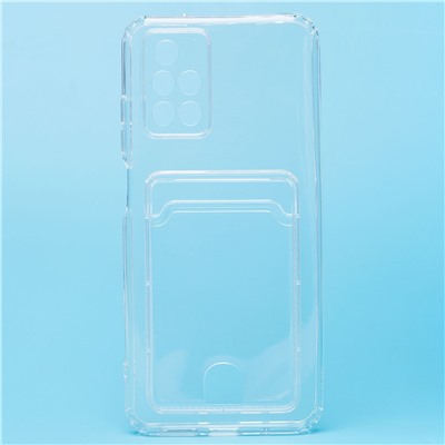 Чехол-накладка - SC276 с картхолдером для "Xiaomi Redmi 10" (transparent) (210441)