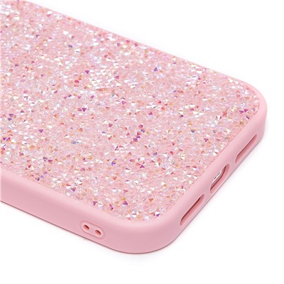 Чехол-накладка - PC071 POSH SHINE для "Apple iPhone 14 Pro Max" россыпь кристаллов (pink) (231600)