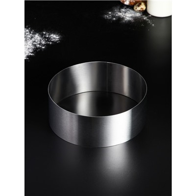 Форма для выпечки, профессиональная «Круг», d-22, h-8,5 см, сталь 1 мм