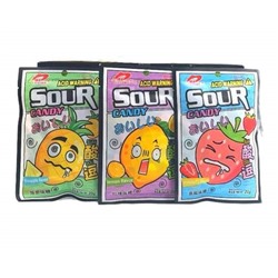 Конфеты  Sour Candy Acid Warning Suan  ассорти вкусов