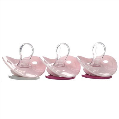 NUK, Orthodontic Pacifier Value Pack, 0-6 Months, Pink, 3 Pack