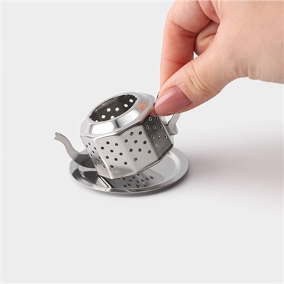 Сито для чая Magistro «Чайник Vent», цвет серебряный