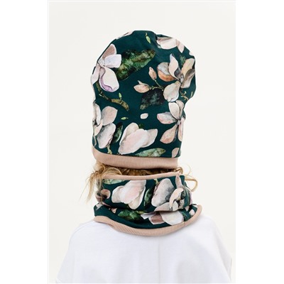 Комплект шапка и шарф Орхидея Темная НАТАЛИ #875571
