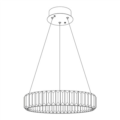 Citilux Чезаре CL338141 LED Люстра хрустальная с пультом Хром