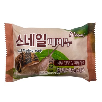 Пилинг-мыло с муцином улитки Snail Aleumi, Корея, 150 г