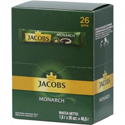 Jacobs. Monarch карт.пачка, 26 пак.