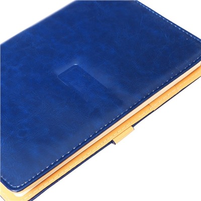 УЦЕНКА Органайзер, формат А5, с хлястиком, 100 листов, линия, обложка пвх, синий