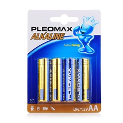 Батарейки алкалиновые PLEOMAX LR6-BL4