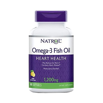 Omega-3, 1200 мг Natrol, 60 шт