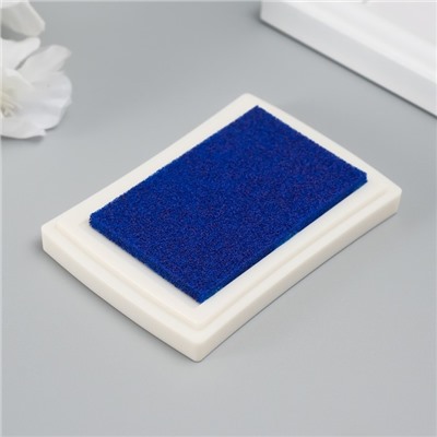 Штемпельная подушка "Синяя" 7,5х5,5х1,8 см