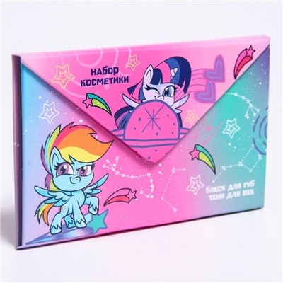 Набор косметики, тени 5 цветов, блеск 5 цветов "Пони", My Little Pony