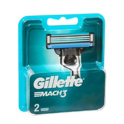 Сменные кассеты Gillette Mach3, 3 лезвия, 2 шт