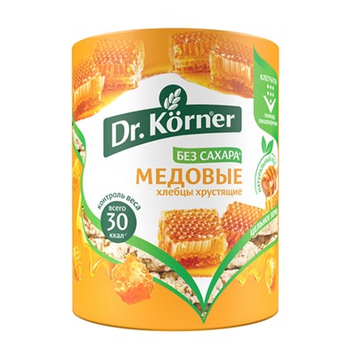Хлебцы хрустящие "Злаковый коктейль", медовый Dr. Korner, 100 г