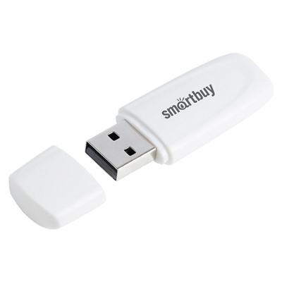 Флэш накопитель USB  8 Гб Smart Buy Scout (white)