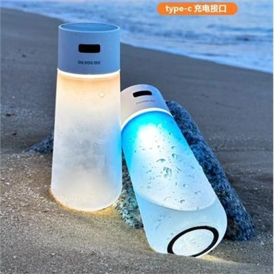 Светящаяся бутылка для воды luminous water cup touch dimming color, 450мл