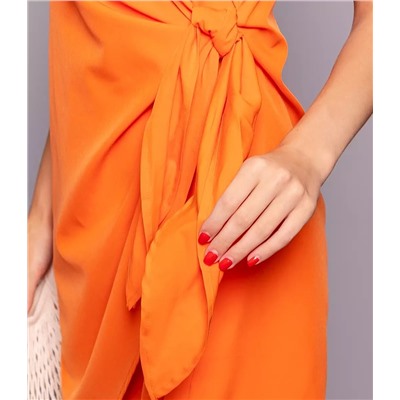 Платье #КТ19 (2), оранжевый