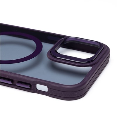 Чехол-накладка - SM026 SafeMag для "Apple iPhone 12/iPhone 12 Pro" (dark violet)