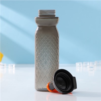 Бутылка для воды пластиковая, 680 мл, цвет МИКС