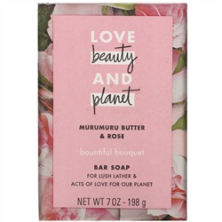 Love Beauty and Planet, Bountiful Bouquet, Bar Soap, Murumuru Butter & Rose, 7 oz (198 g)