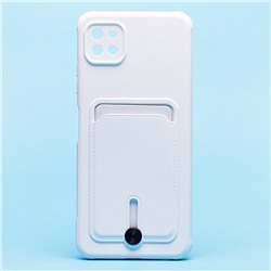 Чехол-накладка - SC304 с картхолдером для "Samsung SM-A226 Galaxy A22s 5G" (white) (208726)