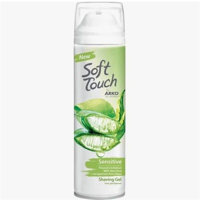 Гель для бритья для Женщин ARKO Soft Touch Sensitive Skin Алоэ вера + витамин Е для чувствительной кожи 200мл