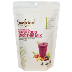 Sunfood, Сырая органическая смесь суперпродуктов для смузи, 227 г (8 унций)