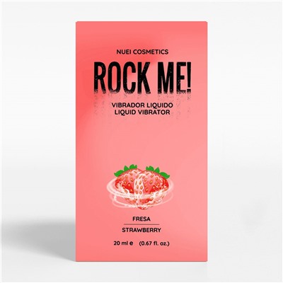 Жидкий вибратор Nuei Rock Me! с ароматом клубники - 20 мл.