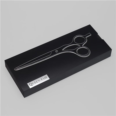 Ножницы филировочные с упором «Premium», лезвие — 6,5 см, цвет серебристый/синий