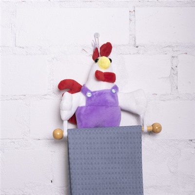 Кукла-полотенце интерьерная 30 50/26 см цвет фиолетовый