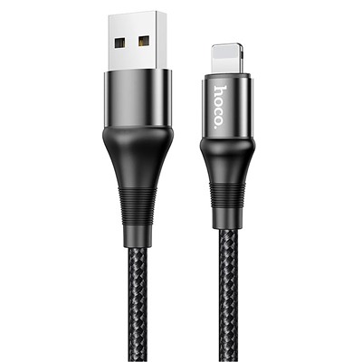 Кабель USB - Apple lightning Hoco X50 Excellent  100см 2,4A  (black)
