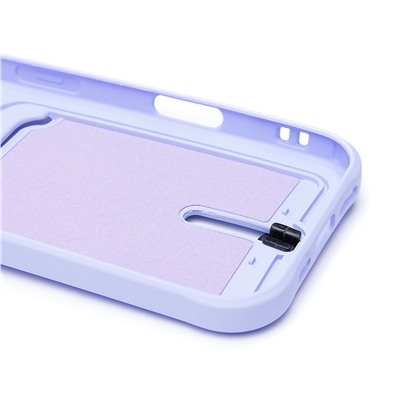 Чехол-накладка - SC304 c картхолдером для "Apple iPhone 16 Pro" (light violet) (234447)