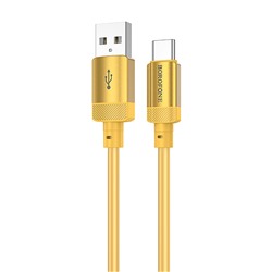 Кабель USB - Type-C Borofone BX108 18W 100см 3A  (gold)