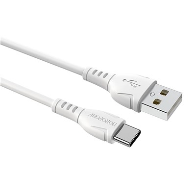 Кабель USB - Type-C Borofone BX51 (повр. уп.)  100см 3A  (white)