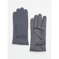 Классические перчатки зимние мужские серого цвета 603Sr