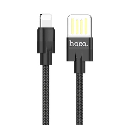 Кабель USB - Apple lightning Hoco U55 Outstanding  120см 2,4A  (black)