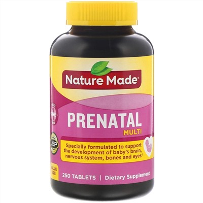 Nature Made, Multi Prenatal, 250 таблеток