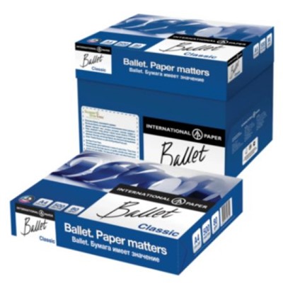 Бумага  А4 500л  80гр. Ballet CLassic 153 % CIE 96% категория В International Paper