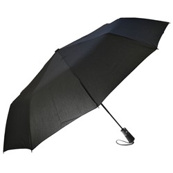 Зонт мужской полуавтоматический Чёрный